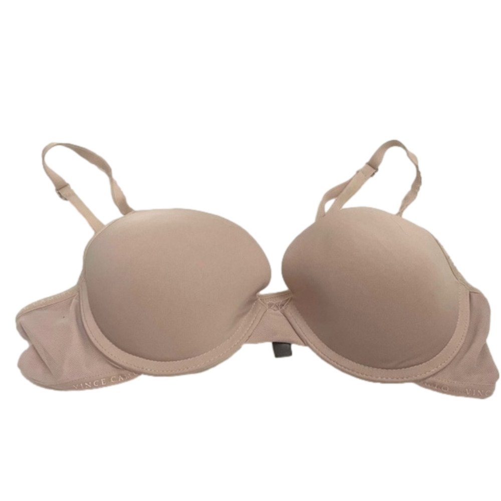 VINCE CAMUTO Beige Lightly Padded Bra. Size 36B